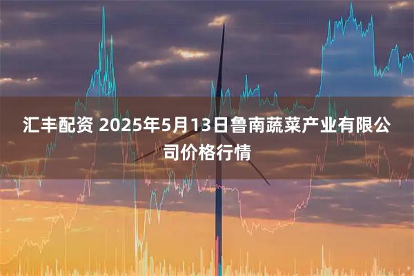 汇丰配资 2025年5月13日鲁南蔬菜产业有限公司价格行情