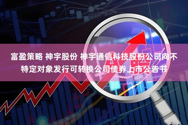 富盈策略 神宇股份 神宇通信科技股份公司向不特定对象发行可转换公司债券上市公告书
