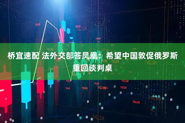 桥宜速配 法外交部答凤凰：希望中国敦促俄罗斯重回谈判桌